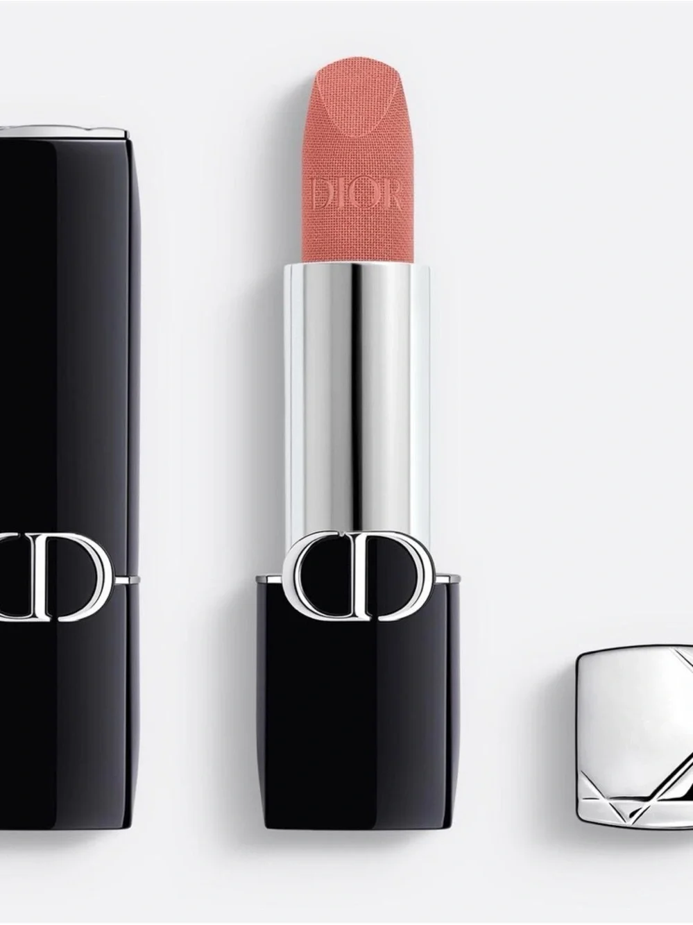 Dior Satin Lipstick in Soft Nude Coral Pink
